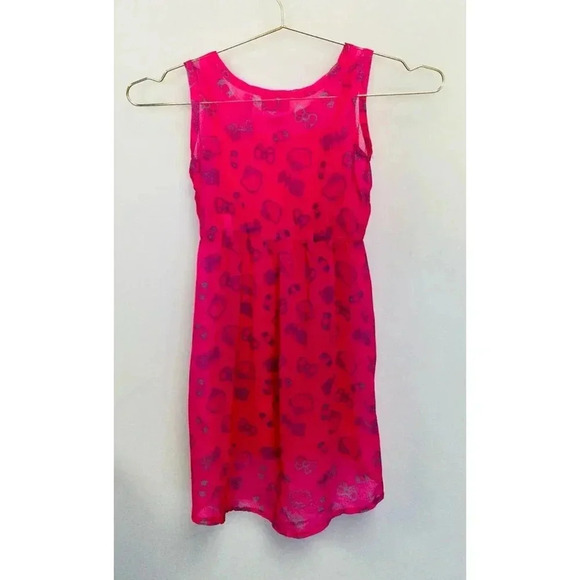 Girls Hello Kitty sleeveless Dress Pink 6/6X - Picture 4 of 11